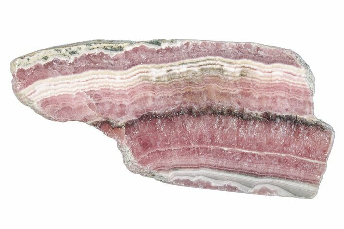 Polished Banded Rhodochrosite Slab - Argentina #264677